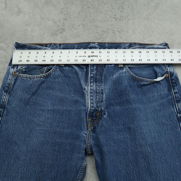 Levi's Jeans Mens Fits 39x29 (Size 40x30) Blue 505 Reg Straight Cotton Denim - Picture 12 of 15